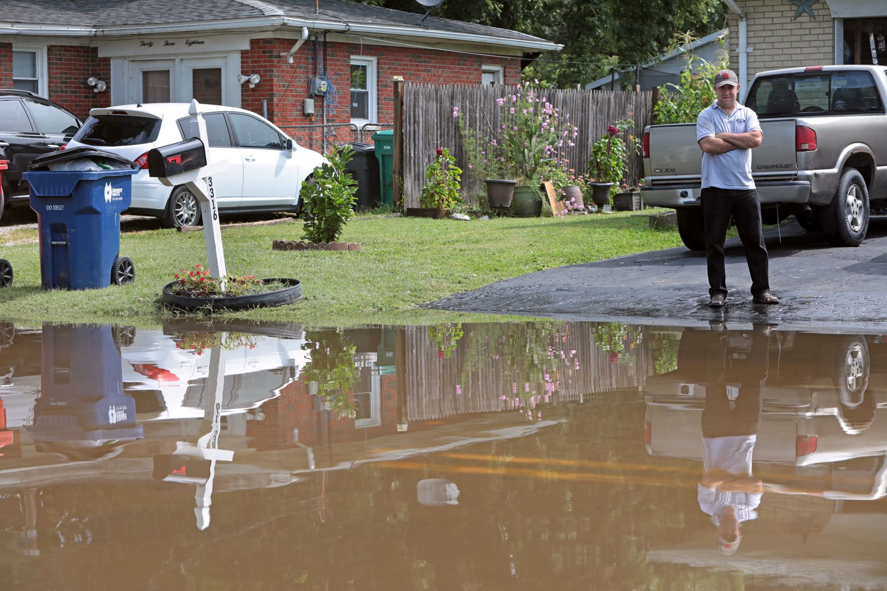 Flooding in Collinsville after heavy overnight rain